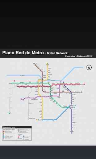 Santiago Metro Map 2