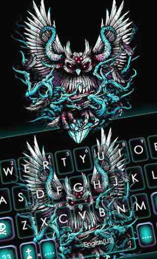 Tema Keyboard Devil Owl Wings 1