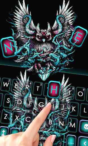 Tema Keyboard Devil Owl Wings 2