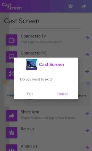 Cast screen to TV : Cast screen to PC  cast screen 1