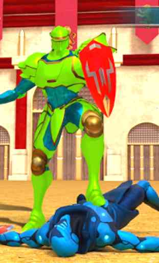 confronto de gladiador robô jogos luta herói robô 1