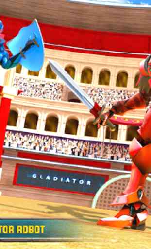 confronto de gladiador robô jogos luta herói robô 3