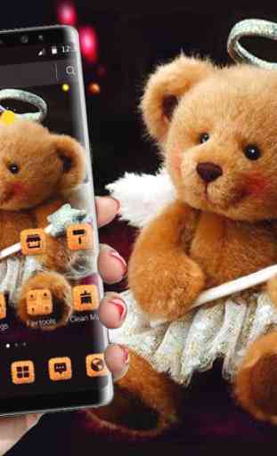 Cute Angel Teddy Bear Theme 1