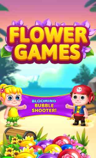 Flower Games - Bubble Shooter 1
