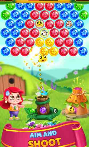 Flower Games - Bubble Shooter 2