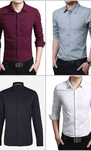 Men Simple Shirt Suit Fashion 2