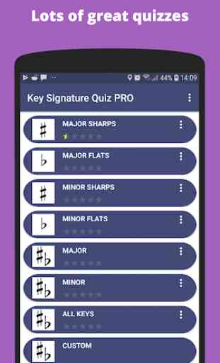 Music Theory - Key Signature Quiz 1