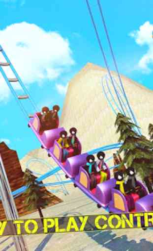 Stickman Roller Coaster Emoção Passeio 3