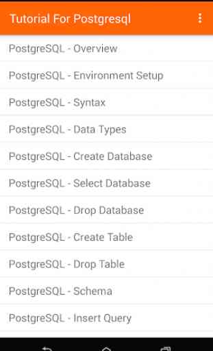 Tutorial For PostGRE SQL 1