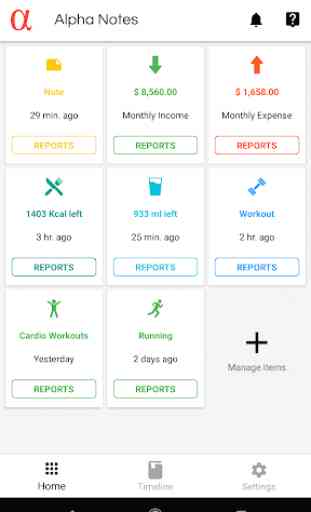 Universal Diary - Notes, Workout, Expense, Calorie 1
