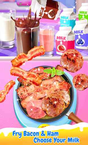 Breakfast Maker - Make Cloud Egg, Bacon & Milk 3