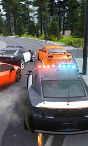 Carros de polícia vs jogos de carros ladrão 3