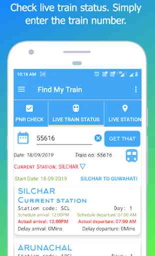 Find My Train: Indian Railway Train Status - IRCTC 1