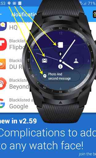 Notification Icons Watch Face Complications 3
