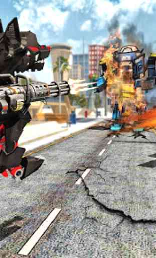 Real Robô Lobo Ataque – Nos Polícia Transform Robô 3