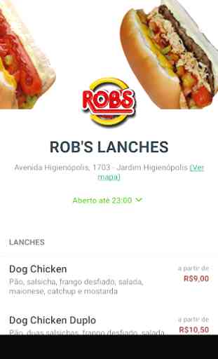 Rob's Lanches Delivery 1