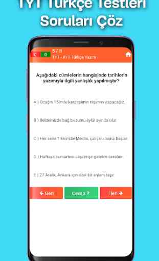 YKS - TYT - AYT Türkçe ve Edebiyat Soru Çöz 4