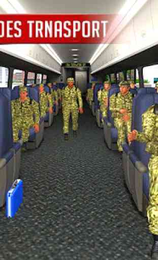 Army Train Driving 2018: US Coach Transport Sim 3D 2