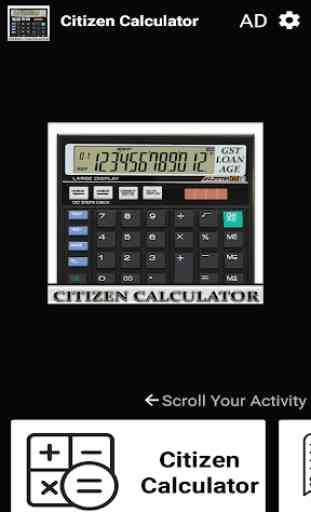 CALCULATOR - Citizen Calculator, Loan Calculator 1