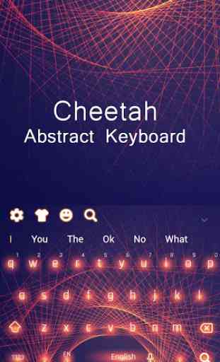 Digital 3D Abstract Cheetah Keyboard 4