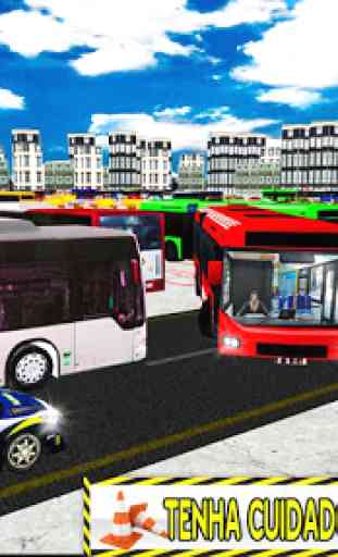 Estacionamento de ônibus reverso 3D 1