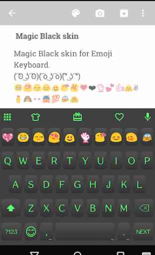 Magic Black Emoji Keyboard 1