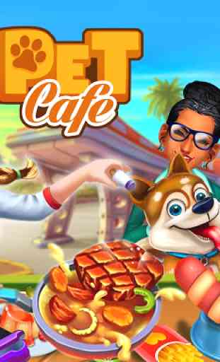 Pet Cafe - animal Restaurante Jogos de Culinária 1