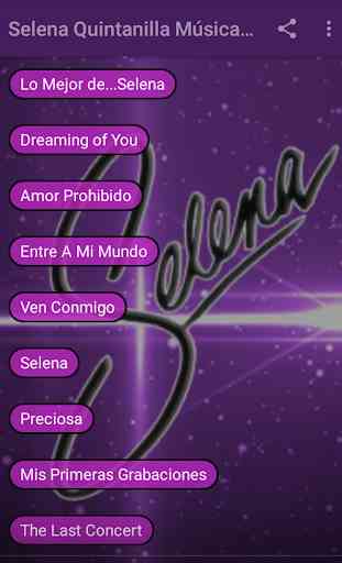Selena Quintanilla Música App 1