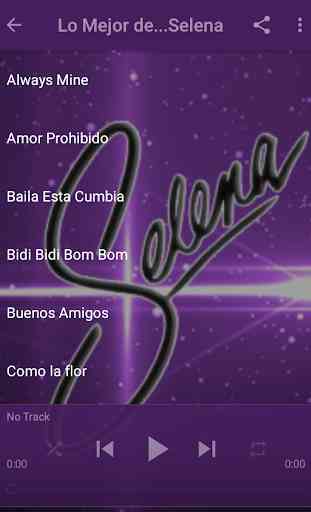 Selena Quintanilla Música App 3
