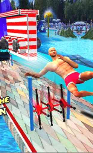 Stunt Dash Run - Water Park Game 2