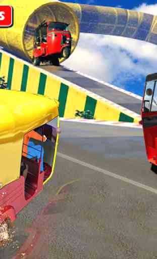 Impossible Rickshaw Driving : Free Stunt Game 1