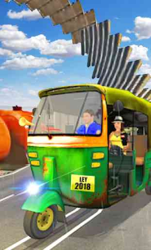 Impossible Rickshaw Driving : Free Stunt Game 2