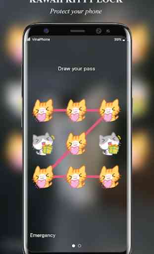 Kawaii Kitty Lock Screen Emoji - kitty wallpaper 3