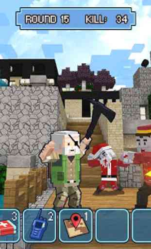 Pixel Block Survival 3D - Pixel Battle Royale War 2