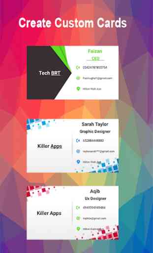 Business card maker and create visiting card 4