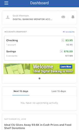 Ideal Credit Union Mobile Banking 2