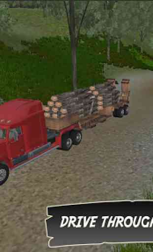 Jungle Wood Cargo Transporter: Truck Driver 2017 3