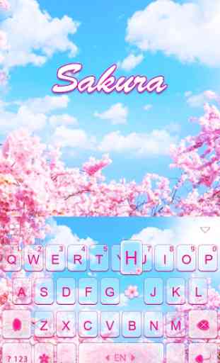 Novo tema de teclado Cherry Sakura 1