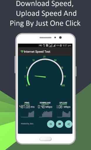 Teste de velocidade da Internet -  Wifi, 3G e 4G 3