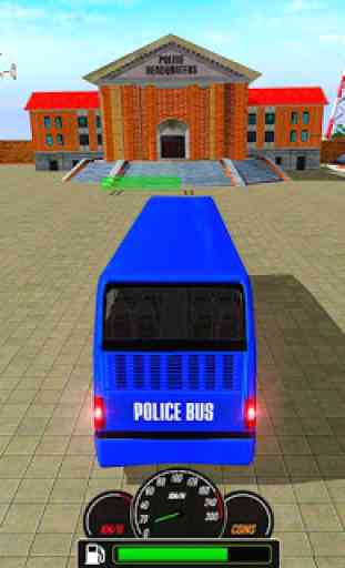 US Police Bus Mountain Driving Simulator 1