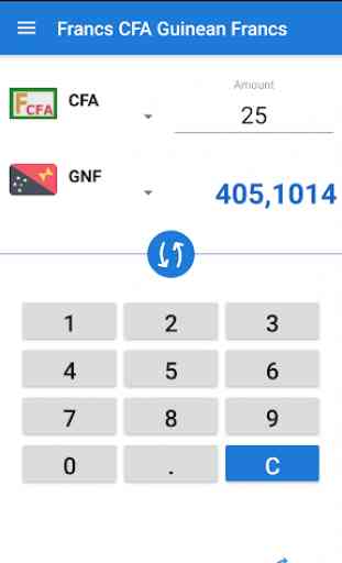 Francs CFA Guinean Francs / XAF to GNF Converter 1