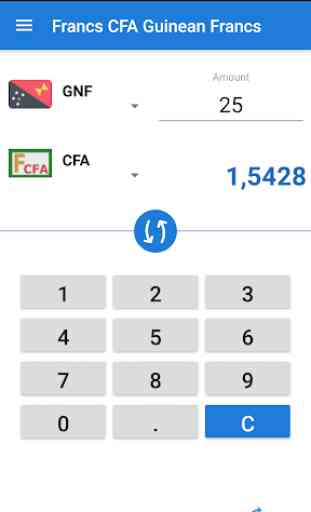 Francs CFA Guinean Francs / XAF to GNF Converter 3
