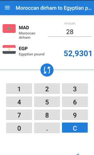 Moroccan dirham to Egyptian pound / MAD to EGP 1