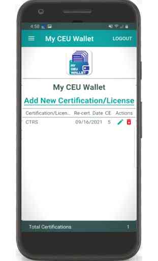 My CEU Wallet 3