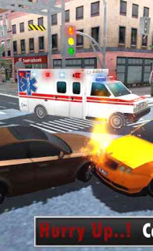 Ambulância de resgate emergência cidade condução 1
