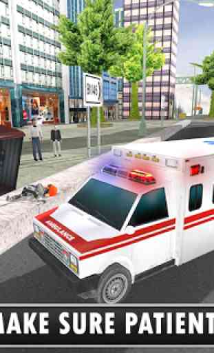 Ambulância de resgate emergência cidade condução 2