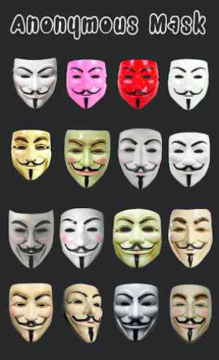 Anonymous Mask Photo Maker CAM 4
