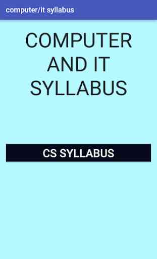 GTU CS - IT Syllabus 1