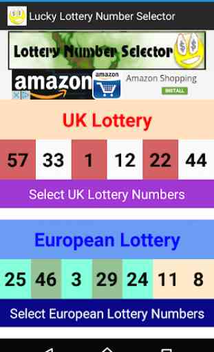 Lucky Lottery Number Selector 4