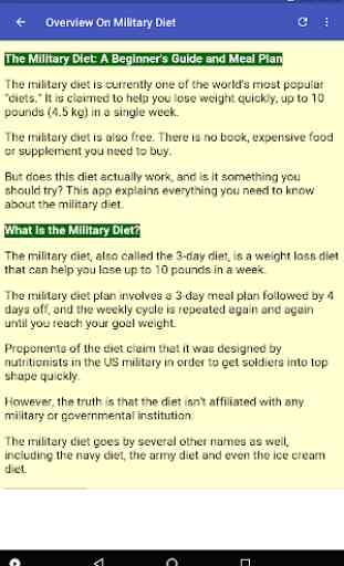 Military Diet 4